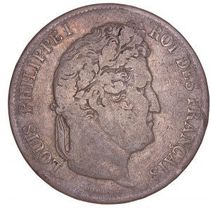 France - Louis Philippe I. - 5 Francs 1833 W
