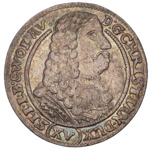 German States - Schlesien Liegnitz Brieg 15 Kreuzer 1664 Christian