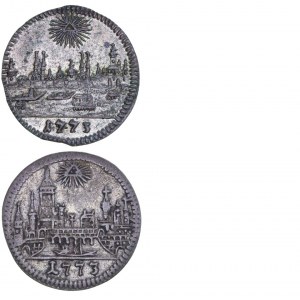 German States - 1 Kreuzer 1773 Frankfurt and Nürnberg - Pair