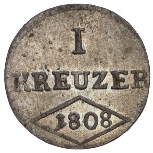 German States - Würzburg-Großherzogtum - Ferdinand von Österreich 1806-1814 1 Kreuzer 1808