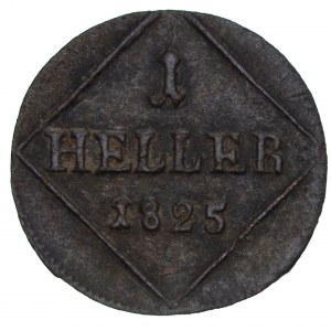 German States - Maximilian IV. Joseph 1799-1805 Bayern - 1 Heller 1825