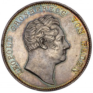 German States - BADEN-DURLACH - Karl Leopold Friedrich, 1830-1852 - Vereinsdoppeltaler 1846