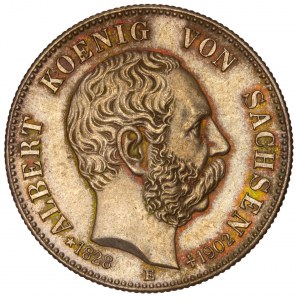 Germany - Sachsen. Albert, 1873-1902. 2 Mark 1902