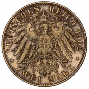 Germany - Sachsen. Albert, 1873-1902. 2 Mark 1902