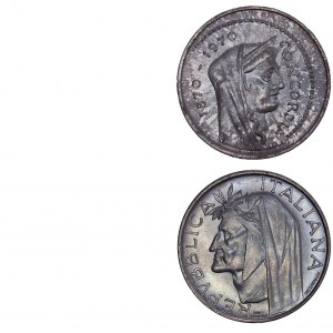 Italy - Silver Coin Pair - 2 pcs