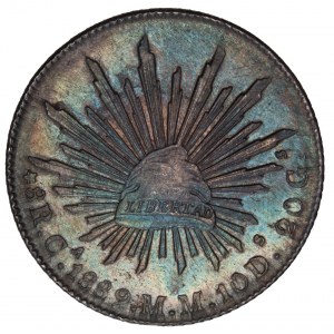 Mexico - Republic 8 Reales 1889 Ca-MM, Chihuahua mint