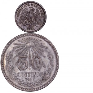 Mexico - Silver Coin Pair - 2 pcs