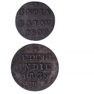 Niederländisch-Ostindien - Ludwig Napoleon 1806-1810 - Coin Pair - 2 pcs