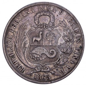 Peru - 1 Sol 1865