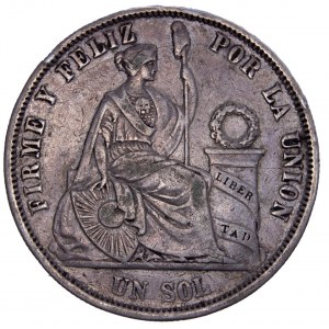 Peru - 1 Sol 1865