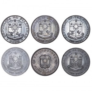 Philippines - Silver Coin LOT - 6 pcs