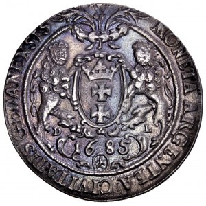 Poland - Jan III Sobieski. Taler (thaler) 1685, Gdansk (Danzig) RARITY