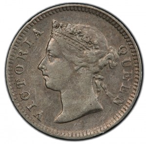 United Kingdom - Straits Settlements - 5 Cents 1901 London Mint. Victoria.