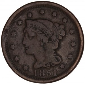 United States - Liberty Head/Braided Hair Cent 1848 / 1851