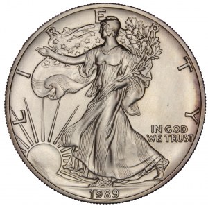 United States - American Silver Eagle - Walking Liberty 1989