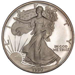 United States - American Silver Eagle - Walking Liberty 1990 S Proof