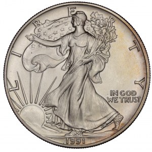 United States - American Silver Eagle - Walking Liberty 1991
