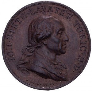 Zürich, Bronzierter Galvano der Medaille 1801