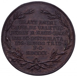 Zürich, Bronzierter Galvano der Medaille 1801