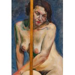 Adam Marczynski (1908 Krakow - 1985 Krakow), Nude (two-page painting)