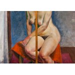 Adam Marczynski (1908 Krakow - 1985 Krakow), Nude (two-page painting)