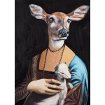 Lech Bator (b. 1986), Lady with a deer, 2016
