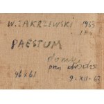 Włodzimierz Zakrzewski (1916 St. Petersburg - 1992 Warschau), Paestum. Häuser an der Straße, 1963