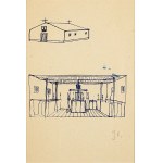 Jerzy Nowosielski (1923-2011), Design of the temple-body and interior, 1950s.