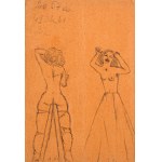Jerzy Nowosielski (1923-2011), Sketches of a Woman - double-sided work, 1950s.