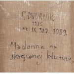 Edward Dwurnik (1943 Radzymin - 2018 Warszawa), Madonna na skręconej kolumnie z cyklu Podróże autostopem, 1985