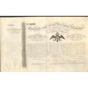 Towarzystwo Drogi Żelaznej Warszawsko - Wiedeńskiej 1839 - RZADKOŚĆ