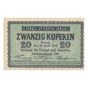 Poznań - Posen - 20 kopiejek 1916 -