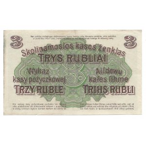 Poznań - Posen - 3 ruble 1916 - klauzula ...nabywa...