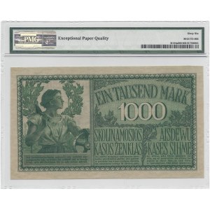 Kowno - 1000 marek 1918 - numeracja 6 cyfrowa - PMG 66 EPQ -