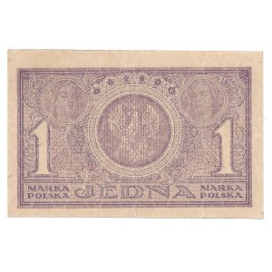 1 marka 1919 - PJ - banknot z kolekcji LUCOW -