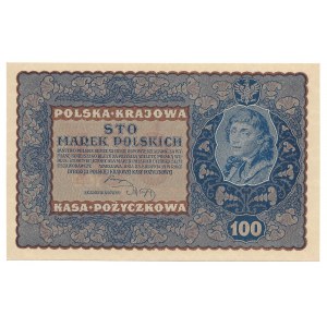 100 marek 1919 - IJ Serja J - banknot z kolekcji LUCOW