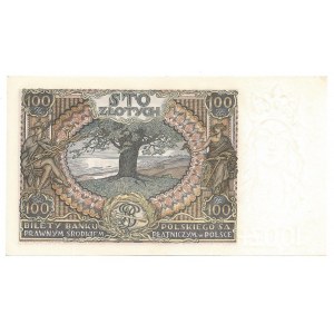 100 złotych 1934 - AV - dodatkowy znak wodny dwie kreski.
