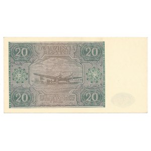 20 złotych 1946 - D - banknot z kolekcji LUCOW