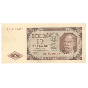 10 złotych 1948 - AF - banknot z kolekcji LUCOW
