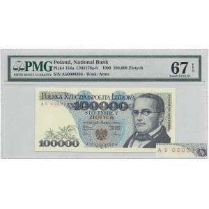100.000 złotych 1990 - AS - 0000206 - PMG 67 EPQ