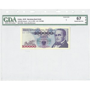 100.000 złotych 1993 - AD - GDA 67 EPQ