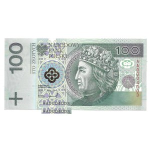 100 złotych 1994 - AA - 0004003