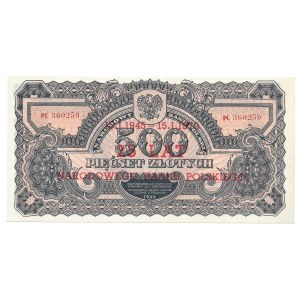 500 złotych 1944 - PC - nadruk SPECIMEN