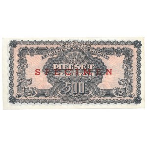 500 złotych 1944 - PC - nadruk SPECIMEN