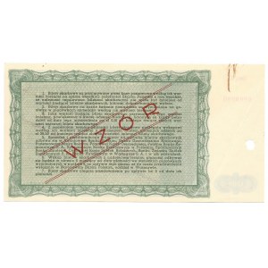Bilet Skarbowy 1000 złotych 1945 - D - II emisja - WZÓR