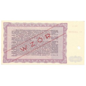 Bilet Skarbowy 100.000 złotych 1947 - A - III emisja - WZÓR