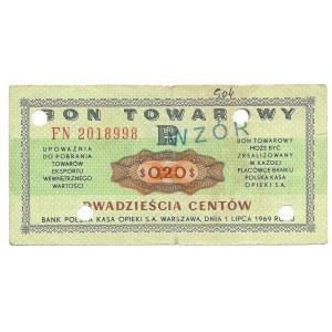 PEWEX 20 centów 1969 - FN - WZÓR