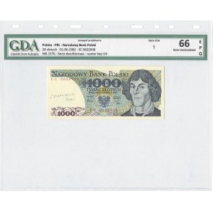 1.000 złotych 1982 - EC - Heidrich - autograf autora projektu - RZADKOŚĆ