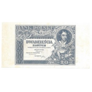 20 złotych 1931 - druk próbny -
