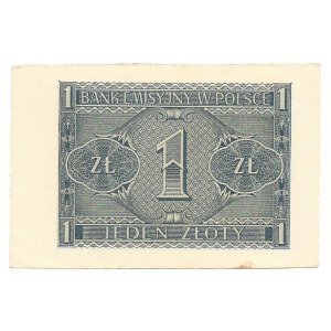 1 złoty 1941 - BF - przesunięty numerator
